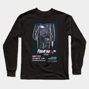 Friday the 13th 1980 Movie Poster Long Sleeve T-Shirt